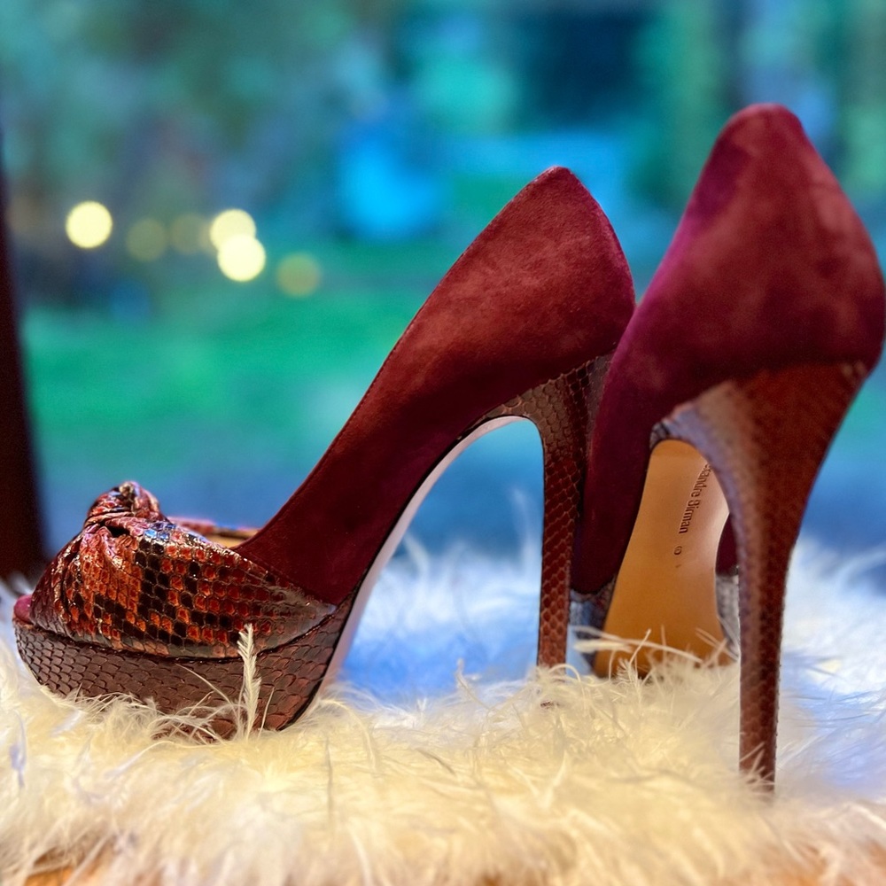 Alexander Birman Prune/Python Pumps